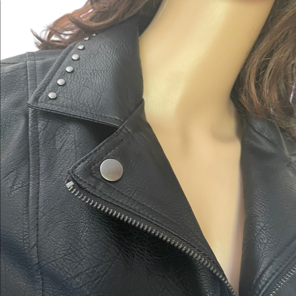 New Ana a new aprobach black leather jacket size small - Picture 11 of 15
